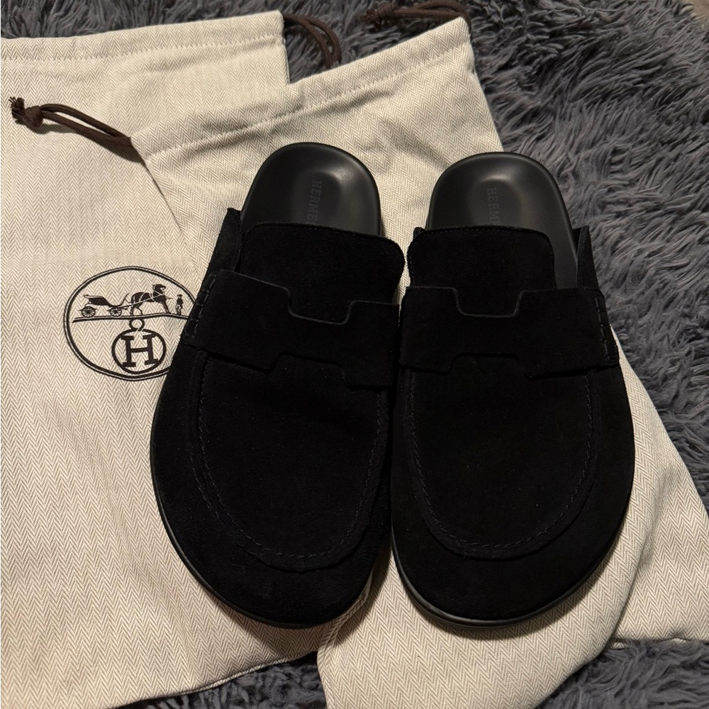 Hermes Black Go Mule
